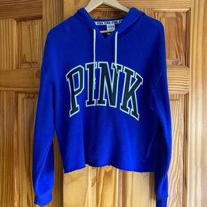 PINK crop hoodie